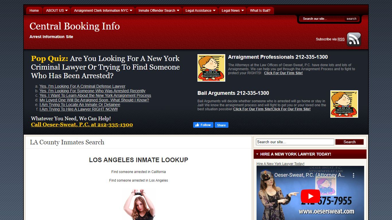 LA County Inmates Search | Central Booking Info